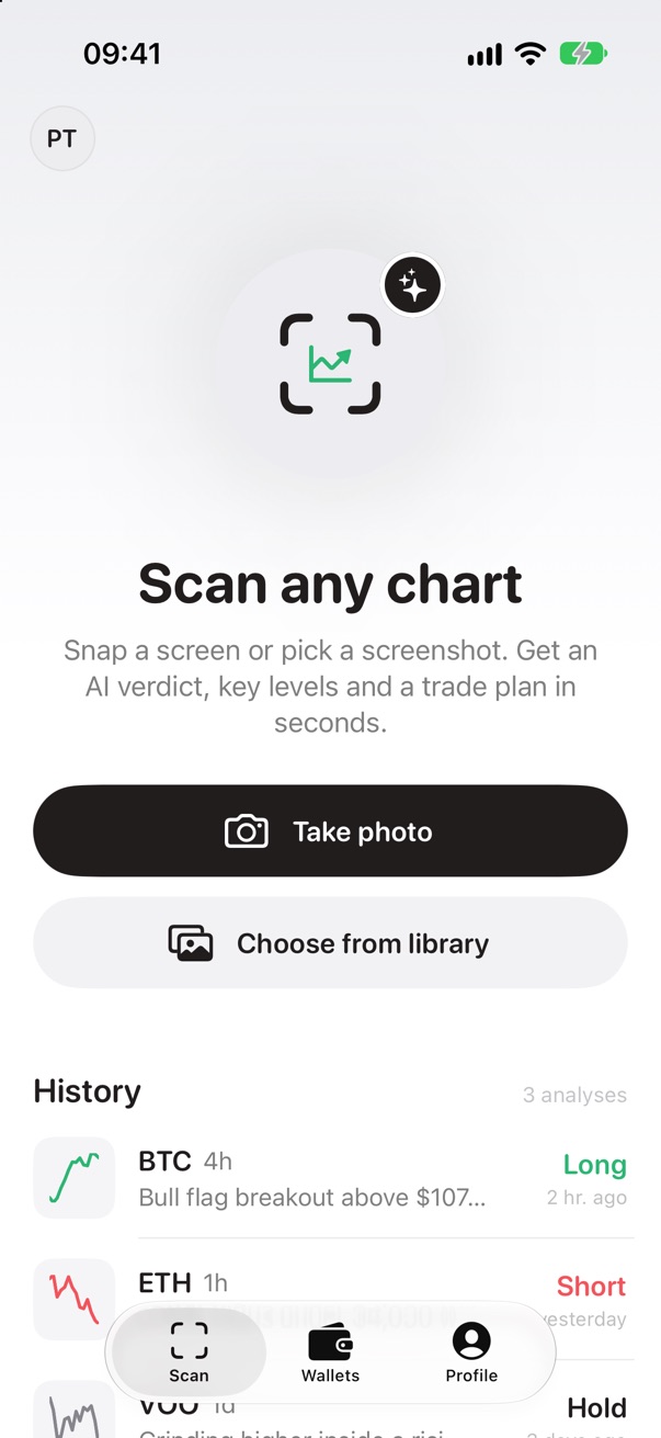 Chart Coach app: Read a chart